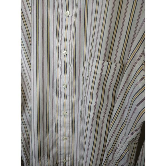 Sears Roebuck Men's 2X* Vintage Button Striped Shirt 17 34/35 Single Needle - Picture 5 of 14